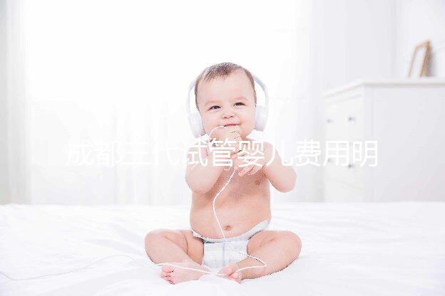 成都三代試管嬰兒費用明細表，具體收費項目解析，避開這些坑