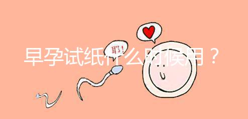 早孕試紙什么時候用？