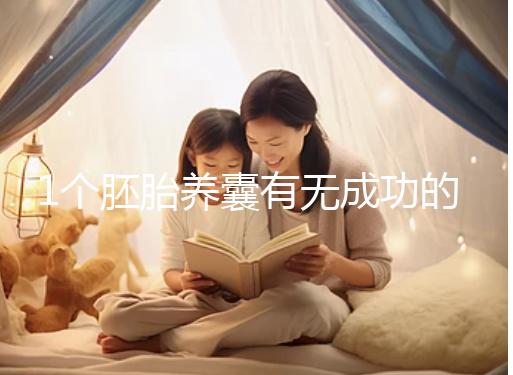 1個胚胎養囊有無成功的幾率進來看，能養成幾個真不好說